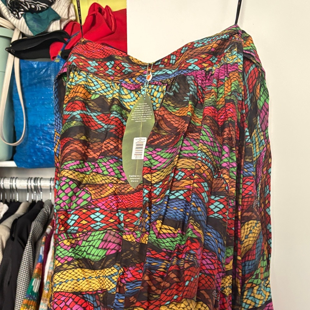 FARM Rio Colorful A-Line Skirt - Picture 8 of 12